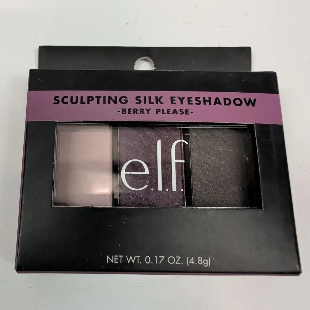 e.l.f. Sculpting Silk Eyeshadow Trio - BERRY PLEASE - 0.17oz (4.8g) New In Box